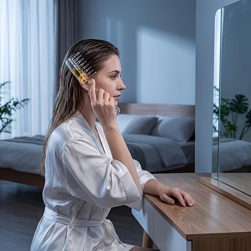 Oil your scalp, not your hands