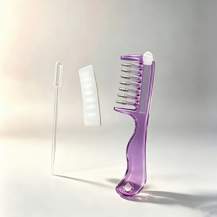 Scalp Oil Applicator Comb – Leak-Proof Serum Dispenser with Roller-Ball Tips