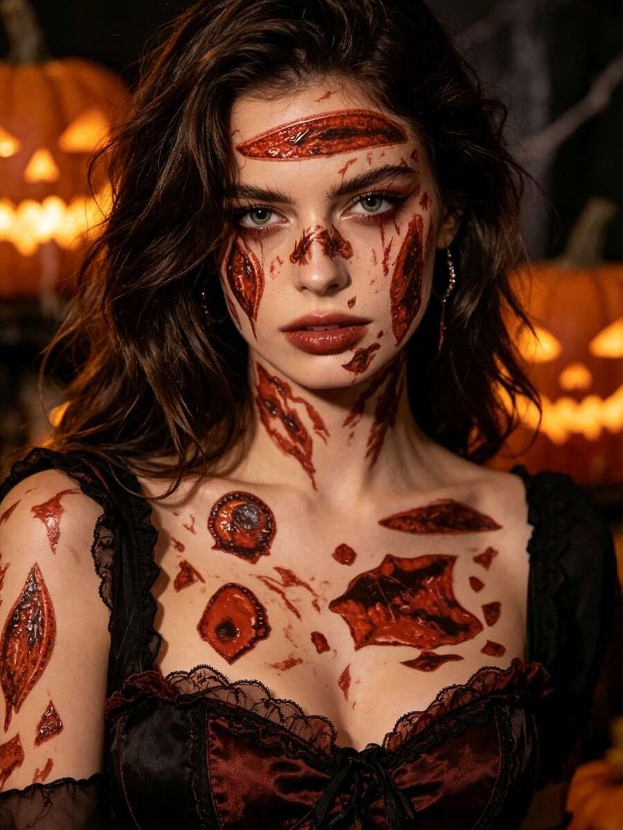 Demon Eye Halloween Temporary Tattoo Stickers - Cute Body Art- 3 Pcs