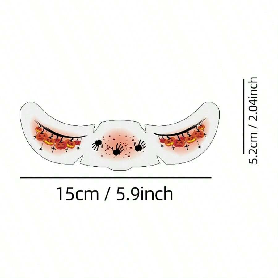Glitter Freckle Stickers for Halloween  – Rainbow Heart, Star & Dot Temporary Tattoos - 8 Sheets