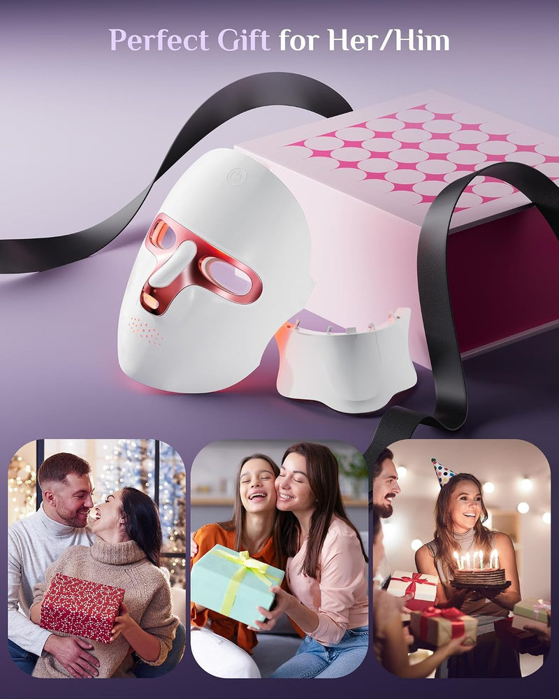 LED mask presented in a gift box