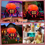 Giant Inflatable Spider - LED Light-Up Halloween Yard Decoration