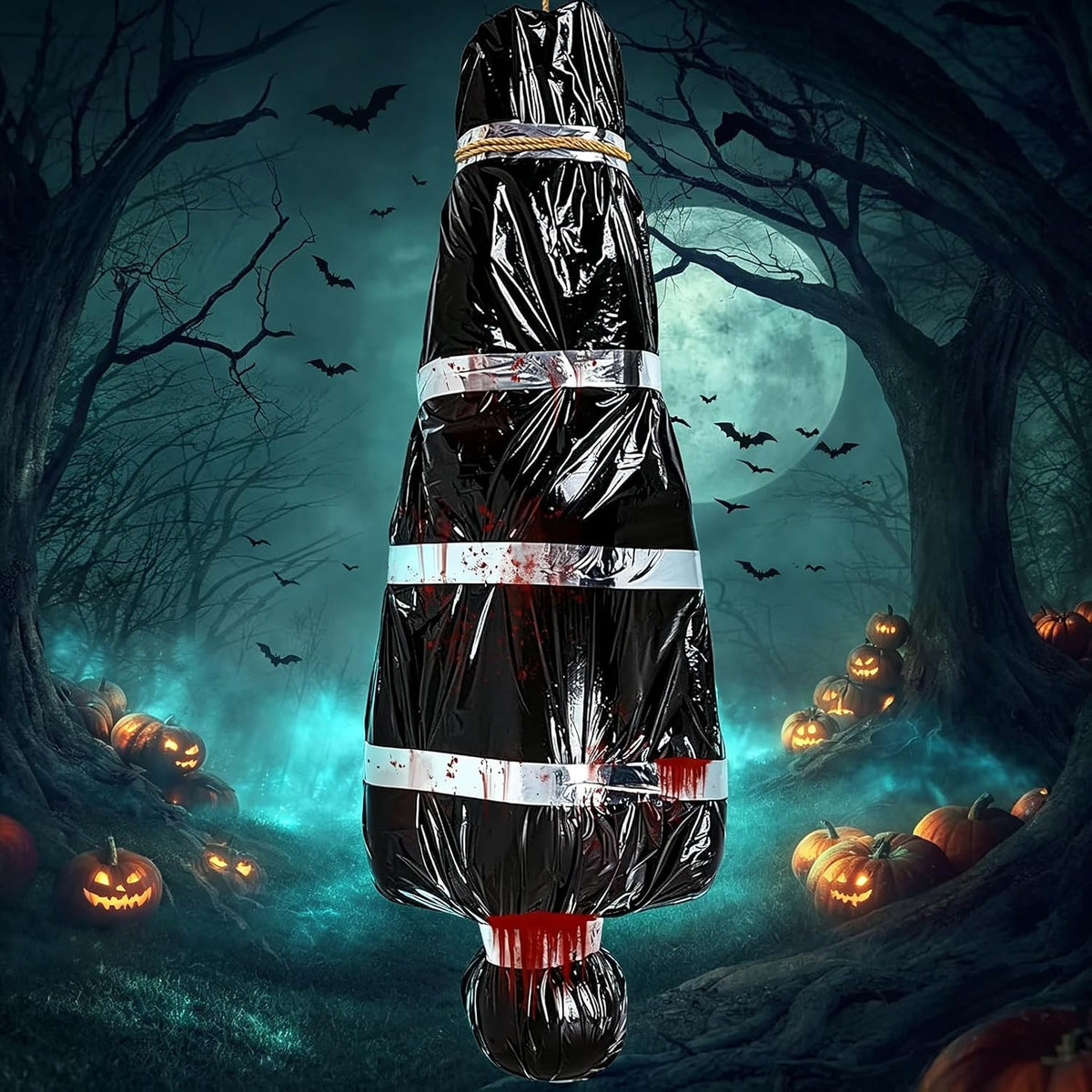 Halloween Body Bag Prop - Scary Fake Corpse for Haunted House Decor