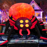 Giant Inflatable Spider - LED Light-Up Halloween Yard Decoration