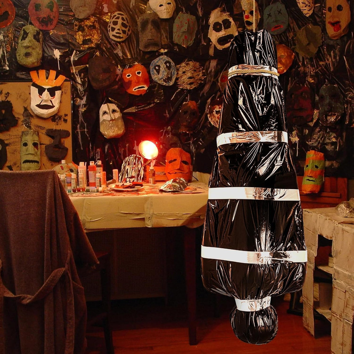 Halloween Body Bag Prop - Scary Fake Corpse for Haunted House Decor
