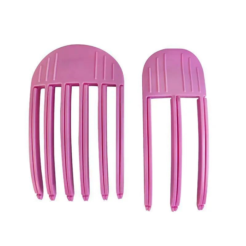 Volumising root clips, 2-piece set in pink