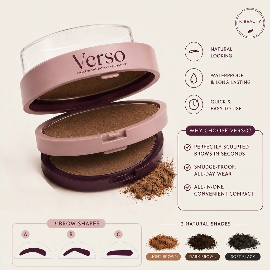 Verso Brow Stamp Kit — Fuller Brows in 5 Seconds