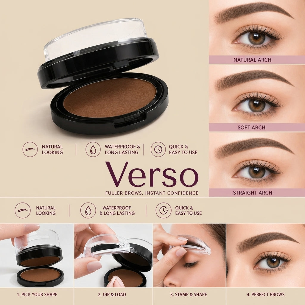 Verso Brow Stamp Kit — Fuller Brows in 5 Seconds