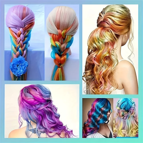 All 10 hair chalk comb colours